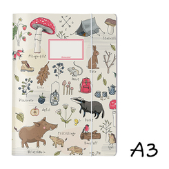Sammelmappe DIN A3 - krima &amp; isa Waldtiere