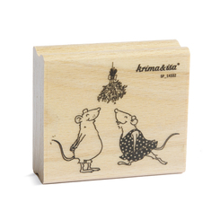 krima & isa Stempel Kuss Mistelzweig