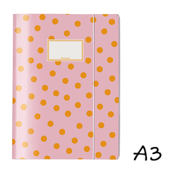 Sammelmappe DIN A3 - krima &amp; isa Punkte Pink Orange