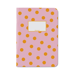 krima & isa Notizheft A5 Punkte Pink Orange