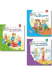 Kinderbuch-Paket ab 2 Jahren - Erklär mir die Welt: Im Kindergarten, Helfen & Teilen, Pipi & Zähne putzen (3 Bücher)
