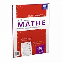Testmappe Mathe Prozentrechnen/ Geometrie (7./8. Klasse)