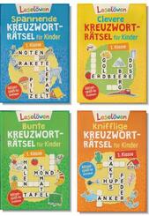 Leselöwen - Kreuzworträtsel für Kinder 1. Klasse (4 Bücher)