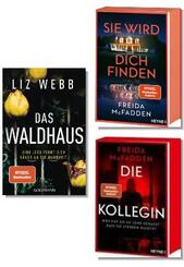 Thriller - Buchpaket (3 Bücher mit Farbschnitt)