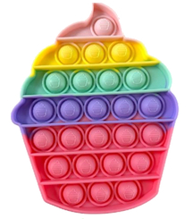 Pop It Fidget Toy - Regenbogen Eis (ohne Umverpackung)