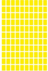 TANEX OFC-104 Vielzweck Etiketten selbstklebend (8 x 12 mm) gelb - 550 Stück