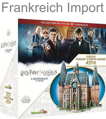 Harry Potter Hogwarts Clock Tower 3D Puzzle + DVD-Box (Frankreich Import)