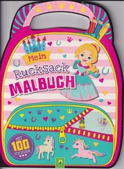 Mein Rucksack-Malbuch mit 100 Stickern - Prinzessin