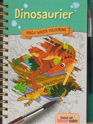 Magic Water Colouring: Dinosaurier (Wassermalbuch + Pinsel)