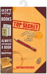 Geschenkpapier für Bücher - Top Secret