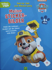Paw Patrol - Meine Stickerbilder, Zahl f&uuml;r Zahl zum Meisterwerk