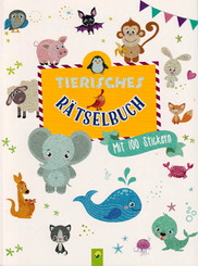 Tierisches R&auml;tselbuch - Mit 100 Stickern