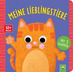 Kulleraugenbuch Meine Lieblingstiere: Mit 5 Klappen ab 12 Monaten