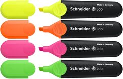 Textmarker Schneider Job 150, 1-5mm, Etui mit 4 Farben