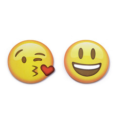 2 Haftnotizblöcke rund - Emoji