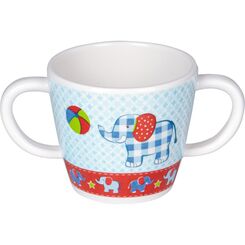 Melamin-Tasse mit 2 Henkeln  - Die Spiegelburg Elefant BabyGlück