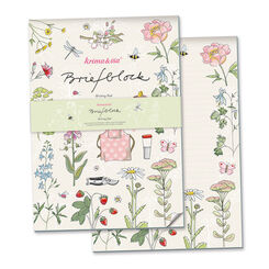 Krima & Isa Briefblock Gartenliebelei