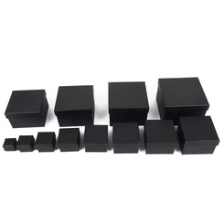 Geschenkboxen Paket - schwarz (12er Set)