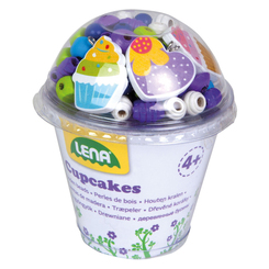 LENA&reg; Holzperlen Cupcakes