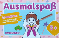 Ausmalspa&szlig; Zauberwelt f&uuml;r Kinder ab 3 Jahren (30 Karten)