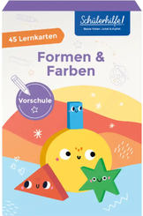 Sch&uuml;lerhilfe Vorschule: 45 Lernkarten - Formen & Farben