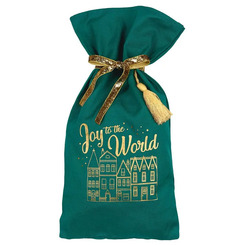 Geschenkbeutel Weihnachten - aus Bio-Baumwolle mit Schleife