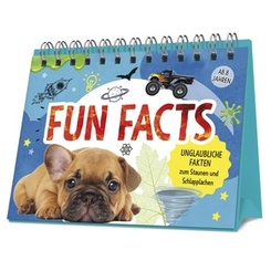 Aufsteller mit Spiralbindung: Fun Facts - Unn&uuml;tzes Wissen f&uuml;r Kids ab 8 Jahren