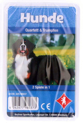 Quartett & Trumpfen Kartenspiel - Hunde