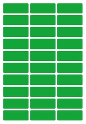 TANEX OFC-107 Vielzweck Etiketten selbstklebend (12 x 30 mm) grün - 300 Stück