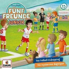 F&uuml;nf Freund JUNIOR - Das Fu&szlig;ball-Kidnapping/Die mysteri&ouml;se Nagelspur,1 Audio-CD