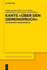 Kants "&Uuml;ber den Gemeinspruch"