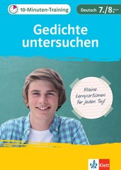 Klett 10-Minuten-Training Deutsch Aufsatz Gedichte untersuchen 7./8. Klasse (eBook, PDF)