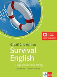 Great! Survival English A1-B2, 2nd edition - Hybride Ausgabe allango, m. 1 Beilage