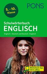 PONS Schulw&ouml;rterbuch Englisch, m.  Buch, m.  Online-Zugang