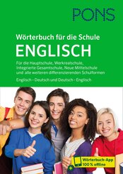 PONS W&ouml;rterbuch f&uuml;r die Schule Englisch, m.  Buch, m.  Online-Zugang
