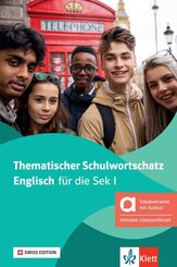 Thematischer Schulwortschatz Englisch, Swiss Edition - Hybride Ausgabe allango, m. 1 Beilage
