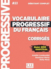Vocabulaire progressif du français. Niveau débutant complet - 3ème édition. Corrigés + Online