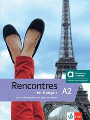 Rencontres en fran&ccedil;ais A2 - Hybride Ausgabe allango, m. 1 Beilage
