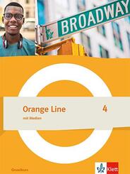 Orange Line 4 Grundkurs, m. 1 Beilage