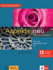 Aspekte neu B2 Teil 2 - Hybride Ausgabe allango, m. 1 Beilage