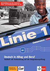 Linie 1 - Testheft A1 mit Pr&uuml;fungsvorbereitung, m. Audio-CD