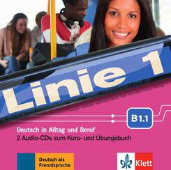 Linie 1 - Kurs- und &Uuml;bungsbuch B1.1,2 Audio-CDs