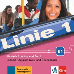 Linie 1 - 4 Audio-CDs zum Kurs- und &Uuml;bungsbuch B1