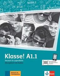 Klasse! A1.1 &Uuml;bungsbuch mit Audios online