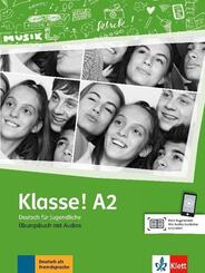 Klasse! A2 &Uuml;bungsbuch mit Audios online