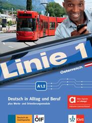Linie 1 &Ouml;sterreich A1.2 - Hybride Ausgabe allango, m. 1 Beilage