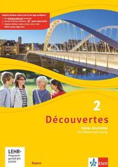 D&eacute;couvertes 2. Ausgabe Bayern, Cahier d'activit&eacute;s mit MP3-CD und Video-DVD.Bd.2
