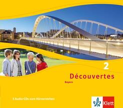 D&eacute;couvertes. Ausgabe f&uuml;r Bayern ab 2017 -&nbsp;7. Klasse, Audio-CDs zum H&ouml;rverstehen.Bd.2,3 Audio-CDs