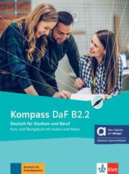 Kompass DaF B2.2 - Hybride Ausgabe allango, m. 1 Beilage