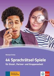 44 Sprachr&auml;tsel-Spiele f&uuml;r Einzel-, Partner- und Gruppenarbeit